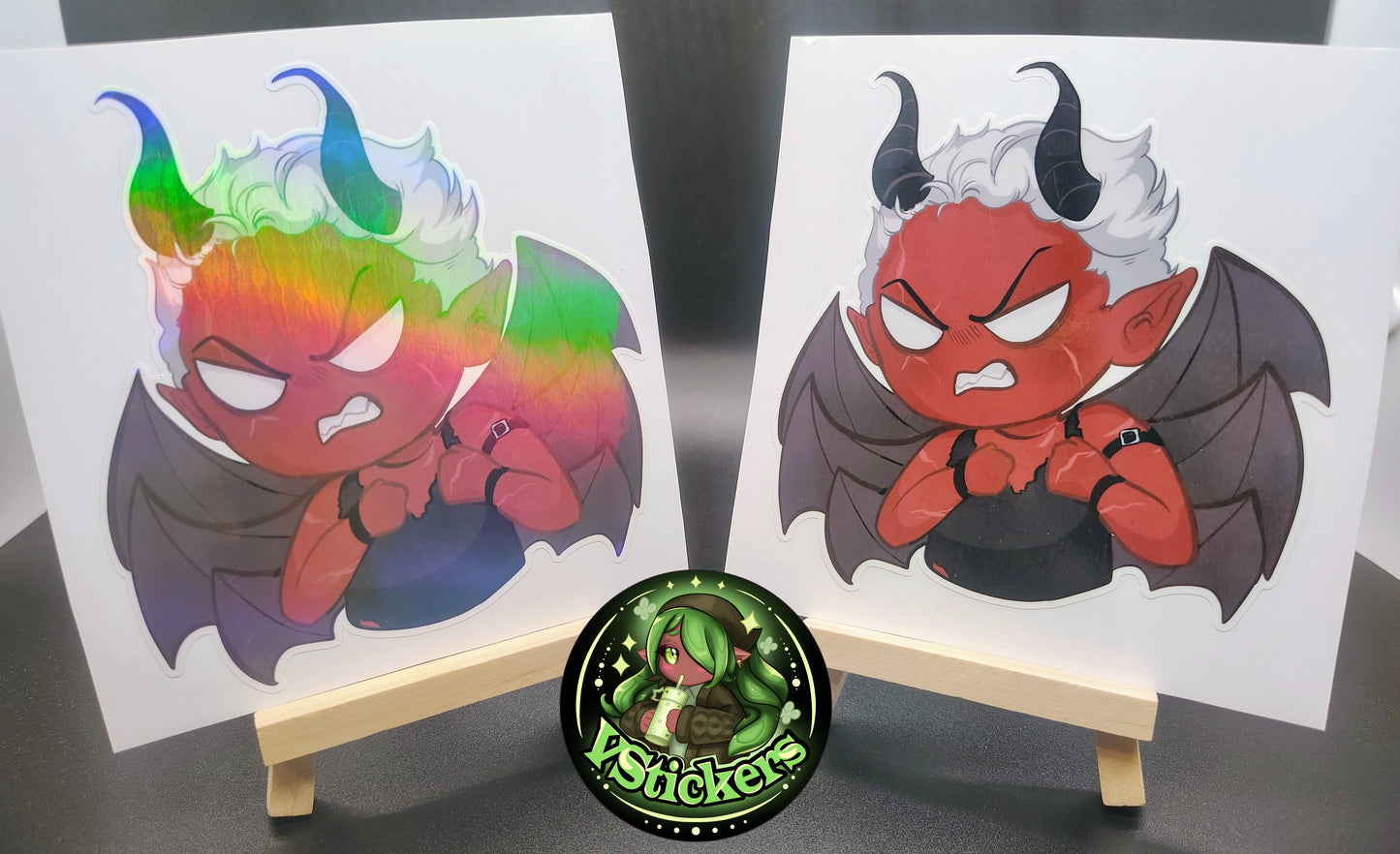 [OC] Wallie Chibi Rage Sticker! Water-Resistant Vinyl Sticker!