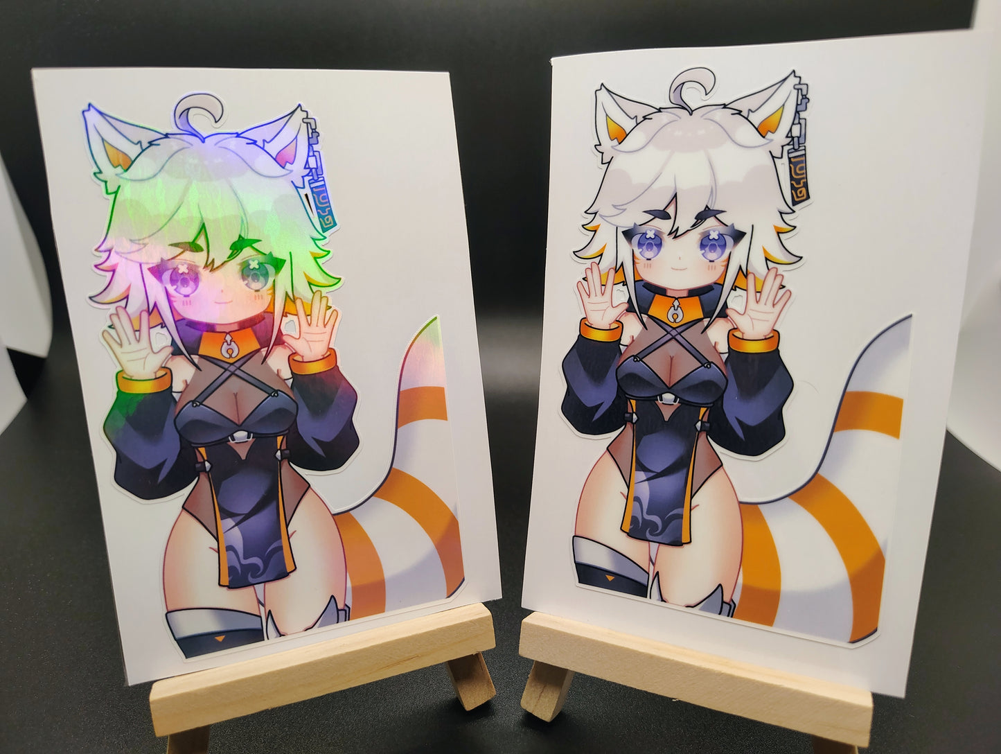 [VTuber] Deme Fan Art Sticker! Holographic Versions Available! Water-Resistant Vinyl Sticker!