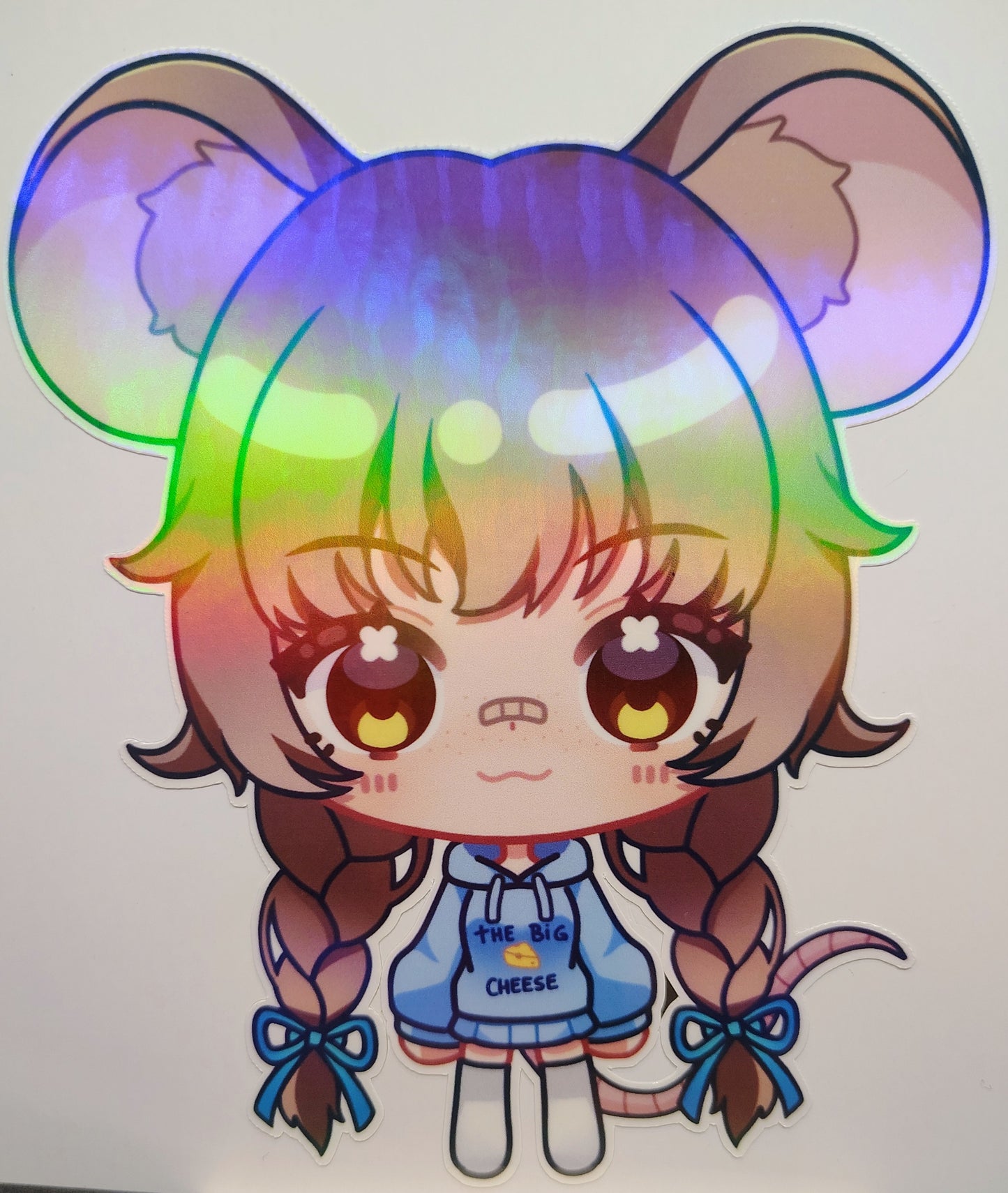 [VTuber] Chibi ZumiVT Fan Art Sticker! Holographic Versions Available! Water-Resistant Vinyl Sticker!