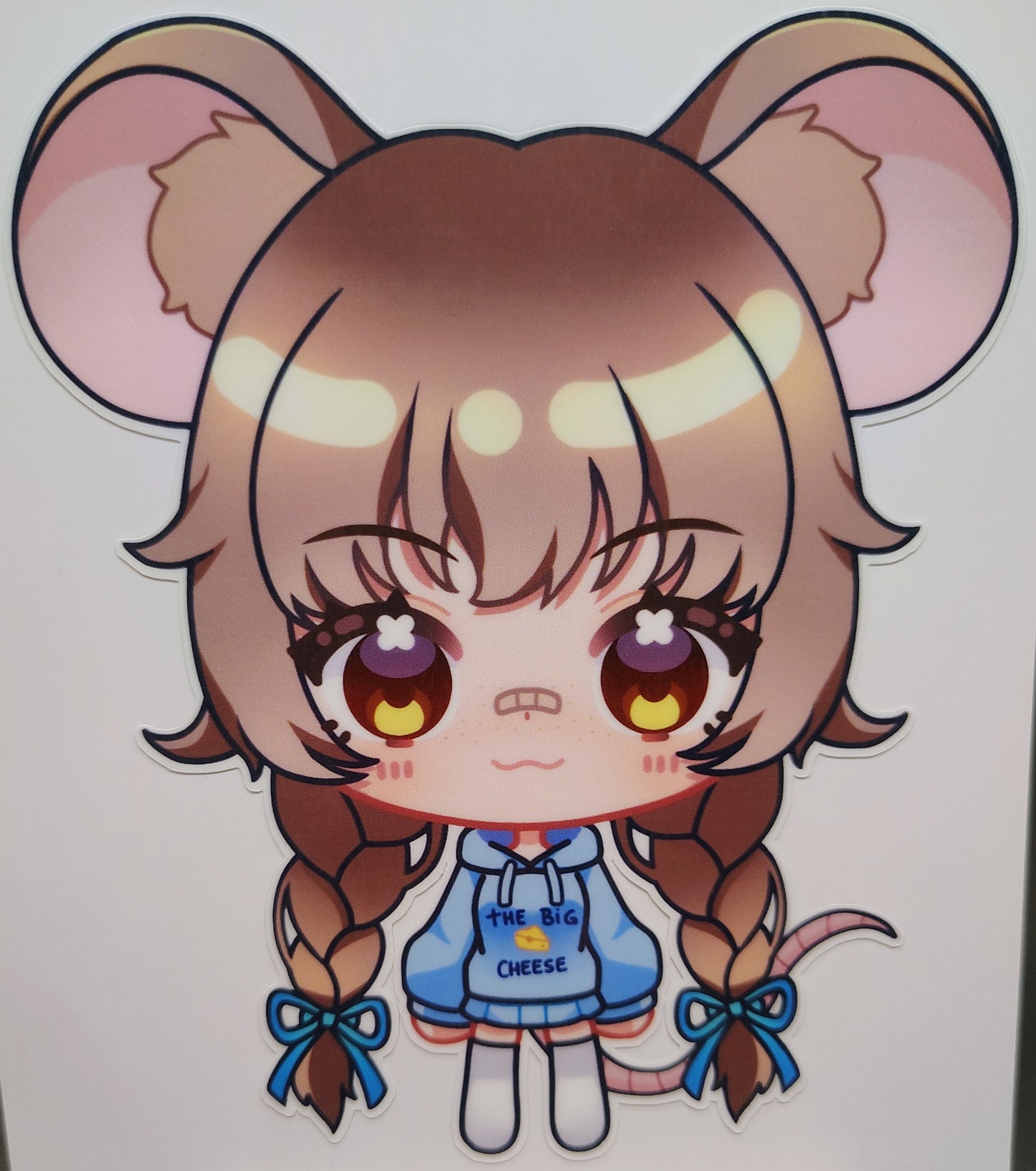 [VTuber] Chibi ZumiVT Fan Art Sticker! Holographic Versions Available! Water-Resistant Vinyl Sticker!